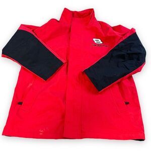 Nascar Dale Earnhardt Jr. Jacket Mens Medium Red Chase  #8 Budweiser Windbreaker